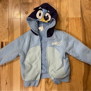 Bluey Kids' Blue and Navy Hoodie
